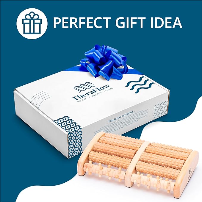 Wooden Roller Foot Massager